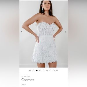 NWT Cosmos by Watters little white dress size 4